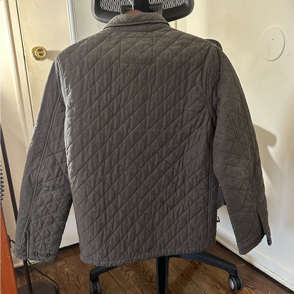 Goodfellow & Co Men's Olive 🫒 Green Quilted Shirt Jacket - Size Small - Picture 3 of 8